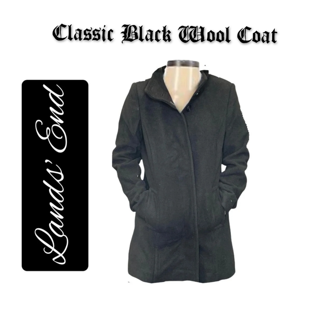 Lands' End ~ Women's Classic Wool Coat